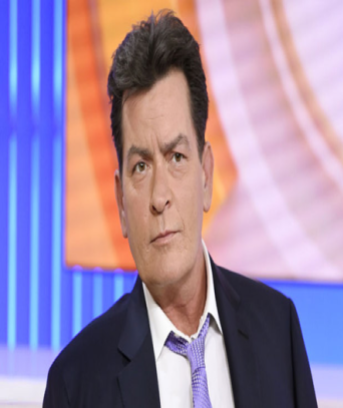 Image of Sheen from his recent interview in “Today” announcing that he has HIV